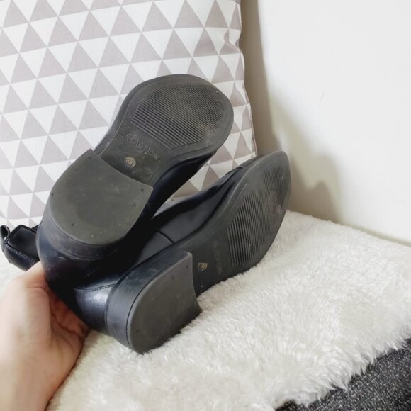 Kenneth Cole Insulated Leather Black Chelsea Boots 8 - Picture 3 of 6